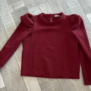 Chic Burgundy Textured Top